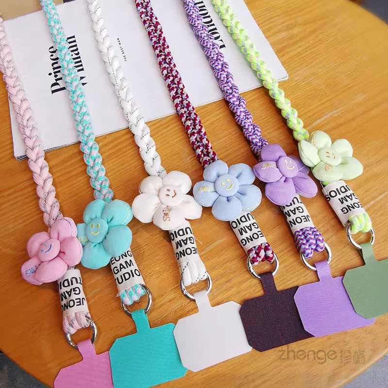 Outdoor Woven Mobile Phone Lanyard with Anti-Loss Neck Strap