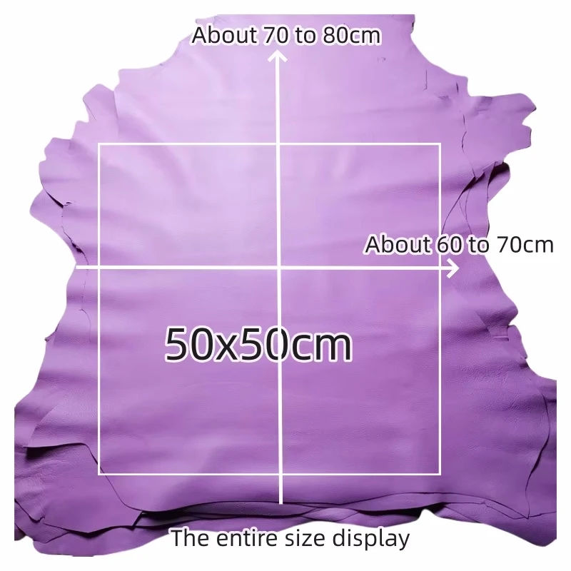 1.1/1.2mm 핑크 블루 리치 양가죽. 첫 번째 층 가죽. 진짜 가죽 원단. 소프트 백을 위한 수제 DIY. 양가죽 전체