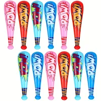 12Pcs Inflatable Baseball Bats Toys for Kids Swimming Pool Water Games Toys Summer Beach Party Fun Oversized Balloon Bat Toys 1