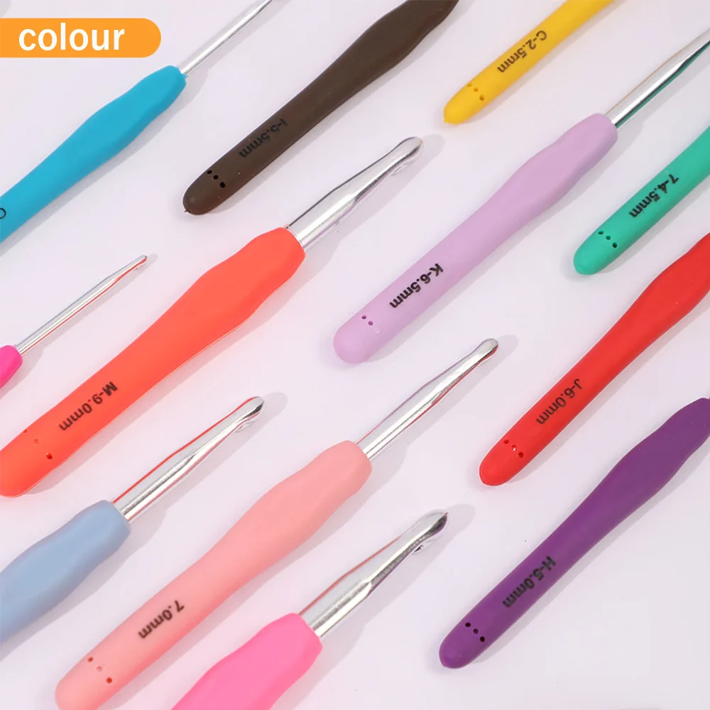 Aluminum Crochet Hook Set for DIY Crafts and Knitting Projects