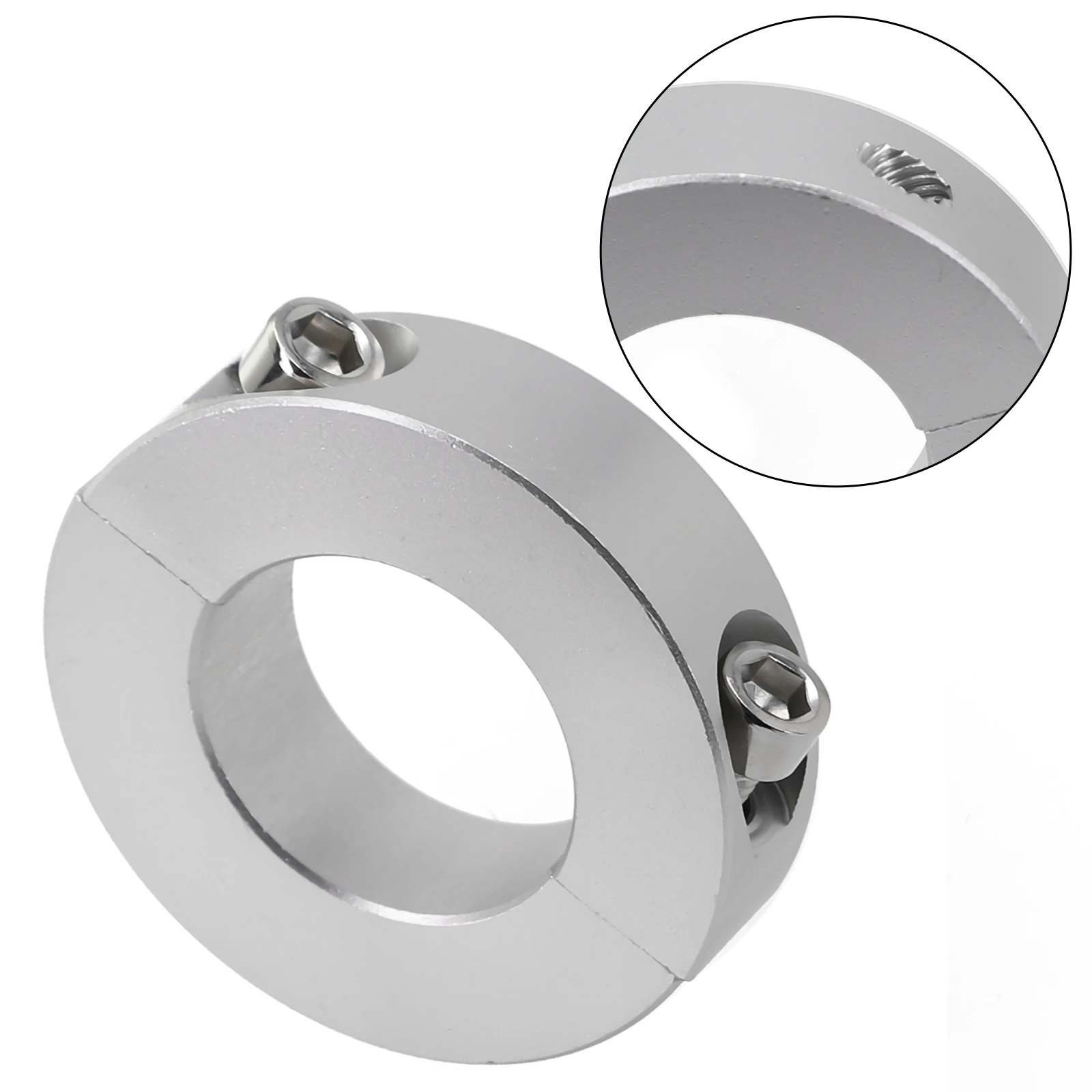 Clamp Collar  Double Split  13-30mm Inside  Diameter  Shaft Collar Clamp Type  Aluminum Alloy Fixed Rings Clamp Collar