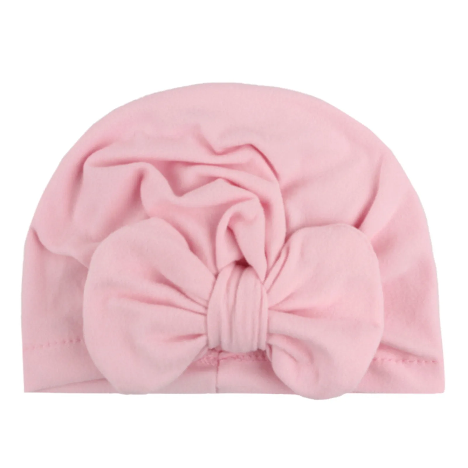 Baby Turban Bowknot Hat Toddler Infant Baby Boys Girls Cap Beanie Solid Cotton Bowknot Elastics Turban Hat кепка для мальчика