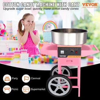 Electric Cotton Candy Machine Cart 6