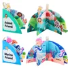 Montessori Cloth Book Animal Soft Baby Books 0 12 Months Touch and Feel Crinkle Quiet Book Interactive Stroller Toy Shower Gifts 2