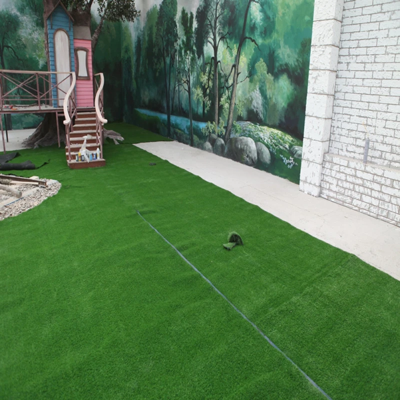 Artificial Grass Turf Mat Realistic Indoor Outdoor Simulated Lawn Carpet Faux Grass Carpet Pile Height 15mm Wedding Scene Layout