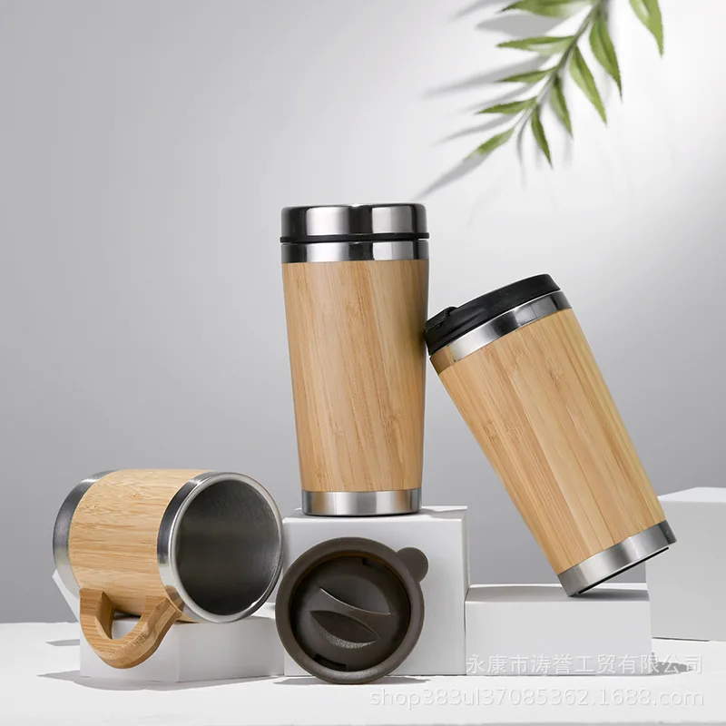 A-o-inoxid-vel-Bambu-Shell-Isolamento-Cup-Necessidades-di-rias-Presente ...