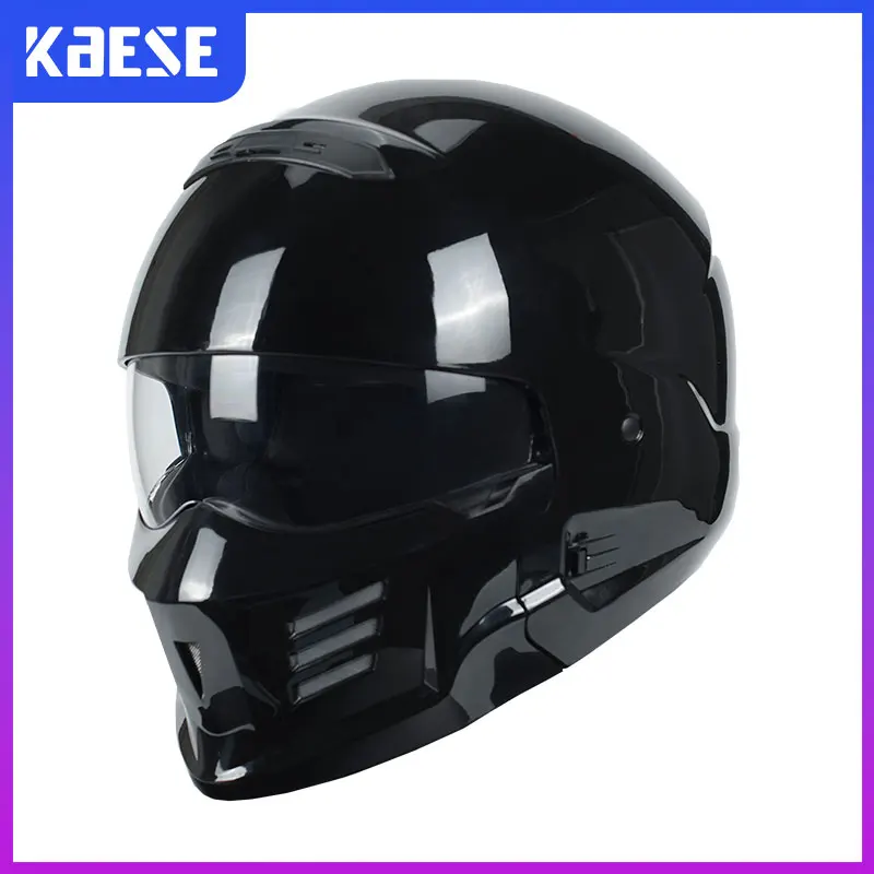 

Men's Motorcycle Helmets Combination Full Helmet DOT Approved Full Face Helmets for Men Moped Scooter Four Seasons Universal