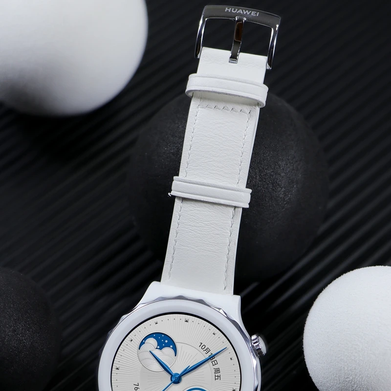 오리지널 화웨이 GT3pro 여성용 고무 실리콘 손목 시계 밴드 팔찌, 화웨이 GT2 GT3 42mm 가죽 시계 스트랩, 43mm, 20mm