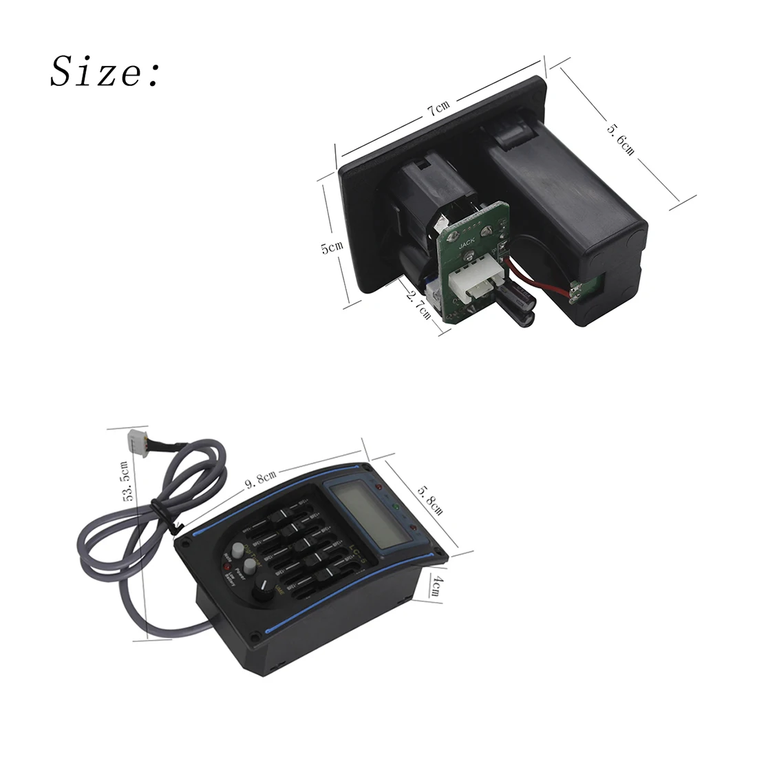 4/5 Band Classical Acoustic Guitar Pickup Musical Instrument Accessories EQ Equalizer Preamp Volume Mid Treble Bass Control