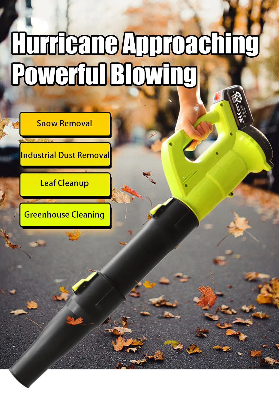 Cordless Leaf Blower Battery Powered Leaf Blower Multi-Function Dust Blower Ligh