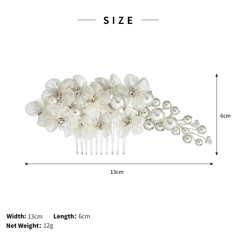 Sce50e8c67c79470096a7160e63616ec8J Bridal Wedding Hair Accessories Crystal gold Silver Color Hair Combs for Women Bride Headpiece Party Jewelry Bridesmaid Gift Mallzona