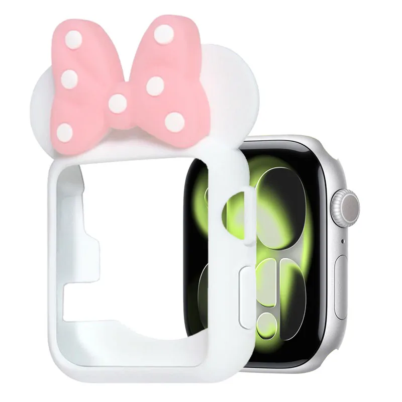 Cute Cartoon Silicone Protective Case for Apple Watch - All-around Screen Shell