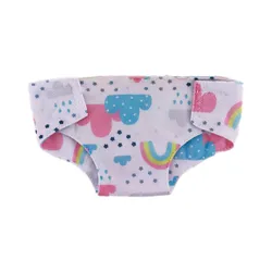 Festive Doll Clothes Set - Christmas Underwear & Diapers (NQ2249)