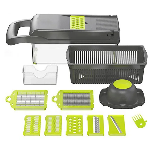 Mandoline Slicer - Adjustable Vegetable Cutter, Grater & Slicer, With -  Kbasix