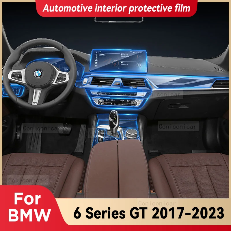 

Для BMW 6 Series GT 2017- 2023 Автомобильная интерьерная центральная консоль защитная пленка TPU ремонт от царапин покрытие пленка аксессуары