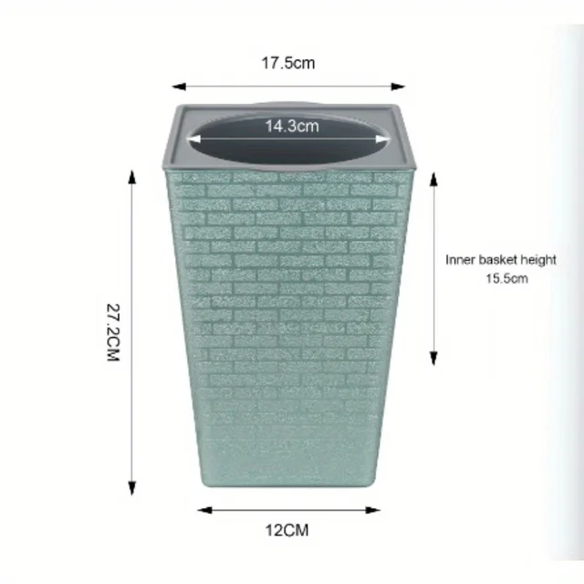 Plastic Brick Pattern Flowerpot Creative Shape Garden Flower Pot for Garden Courtyard Indoor Large Flower Pot Garden Supplies 2