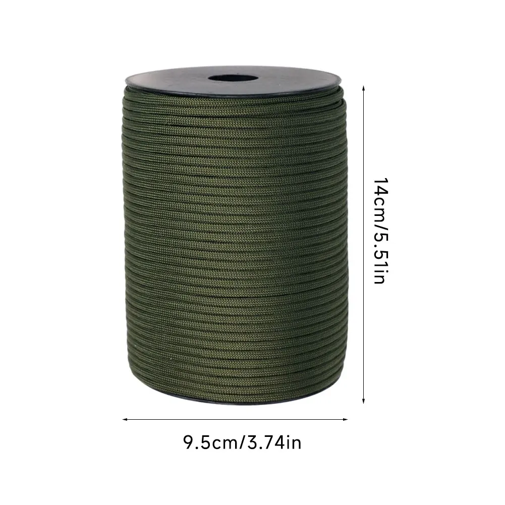 100M 550G Tactical Standard 9-Core Paracord Rope 4mm Outdoor Parachute Cord Survival Umbrella Tent Lanyard Strap Clothesline