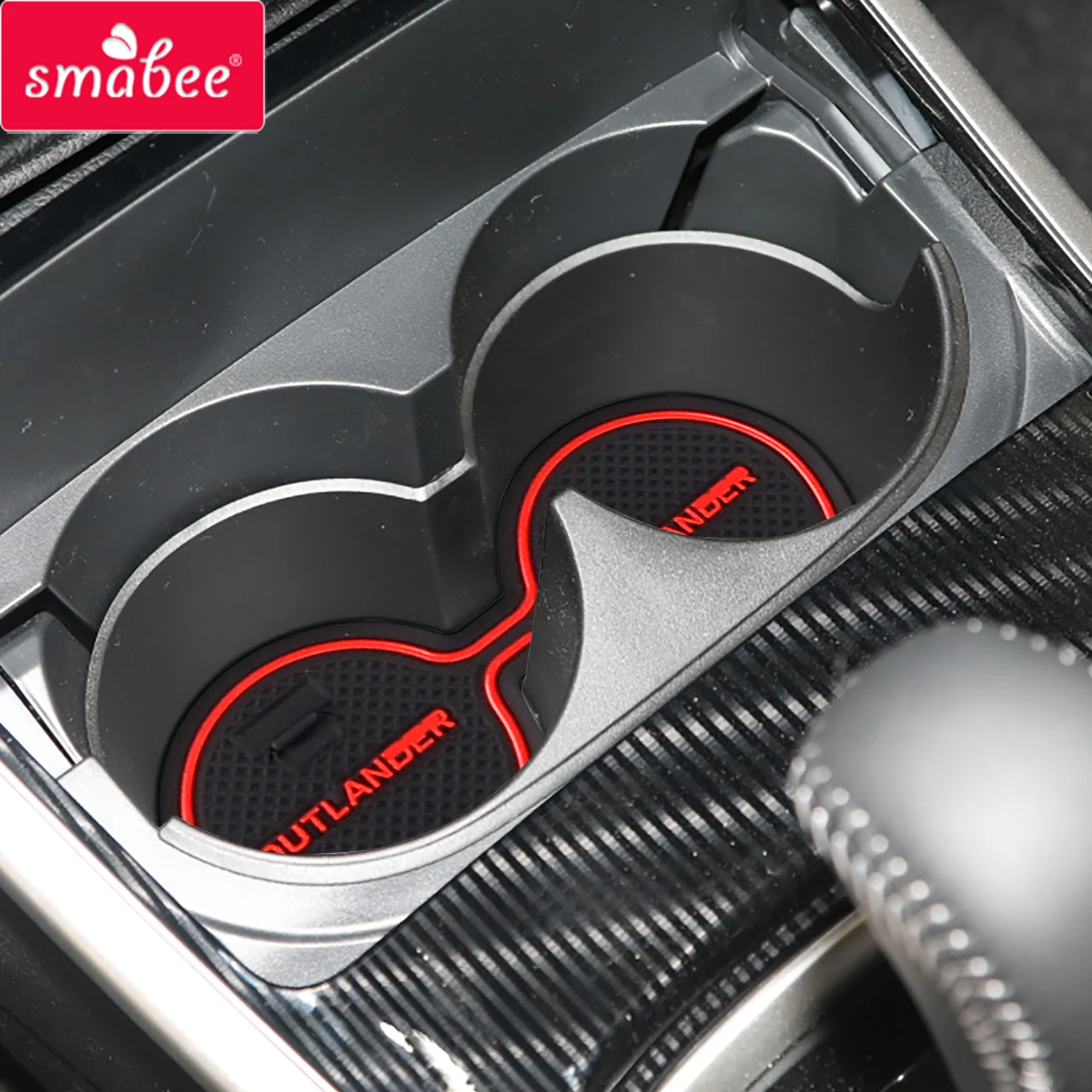 

Smabee Car Non-slip Gate Slot Cup Mat for Mitsubishi Outlander 2019 - 2021 Anti-Slip Door Groove Pad Interior Accessories