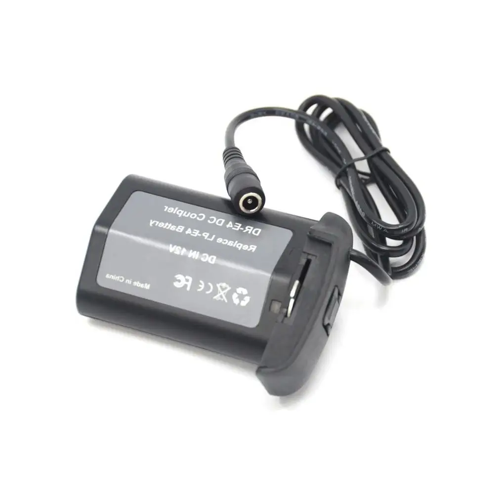 

DR-E4 DC Coupler LP-E19 LP-E4 Dummy Battery For Canon EOS 1DC 1DX 1D-Mark-III 1D-Mark IV 1Ds-Mark-III Camera