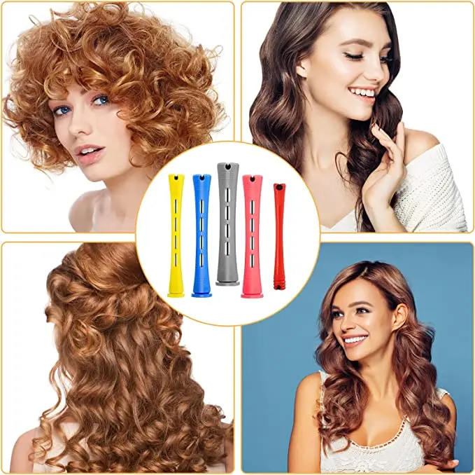 Hair Perm Rods 60 Pieces Professional Hairstyling Accessory Barber Shop Hairs Curlers Hairdressing Accessories hair styling tool hair curling tools