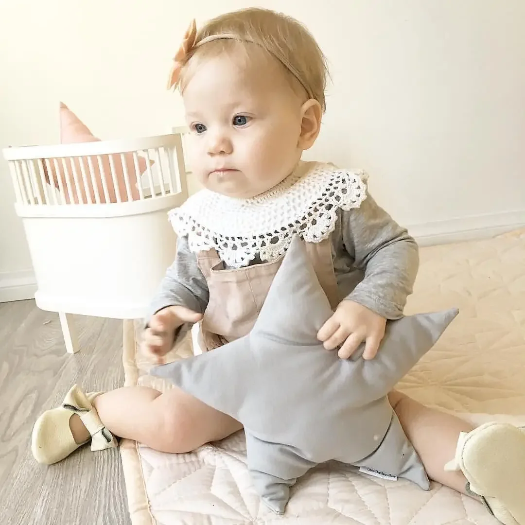 Bavaglino In Pizzo Stile Coreano Per Bambine - Colletto Falso In Cotone, Design Floreale - Foto 13