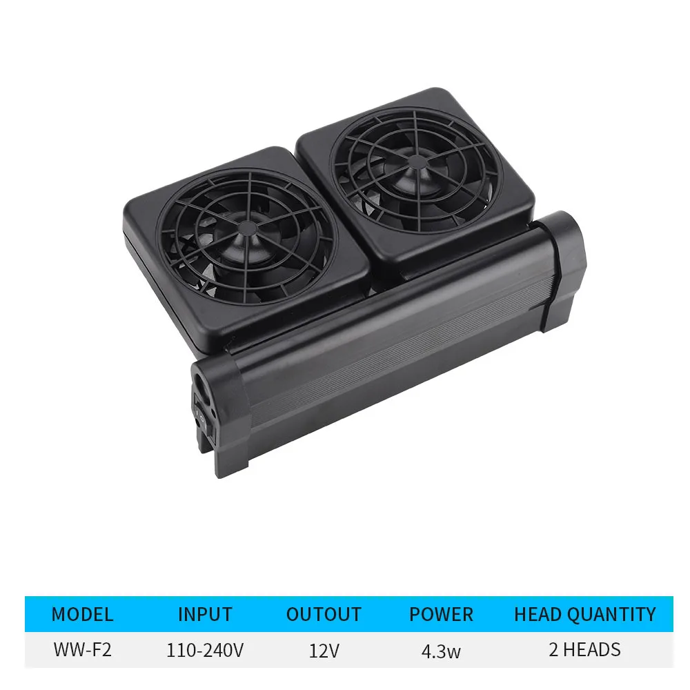 Aquarium Fan Mute Automatic Temperature Control Fan Cooling Fish Tank Water Cooling 100-220v 