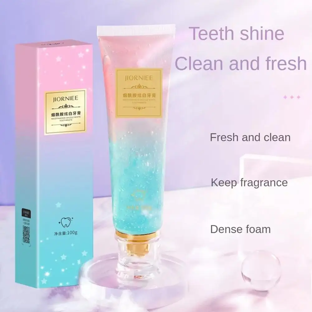 Dental Calculus Remover Teeth Whitening Essence Teeth Whitening Product Teeth Health Product 100g Nicotinamide Whitening Toothpaste Stains Tartar Removal Fresh Breath Oral Anti-Sensitive For Teeth Cleaning