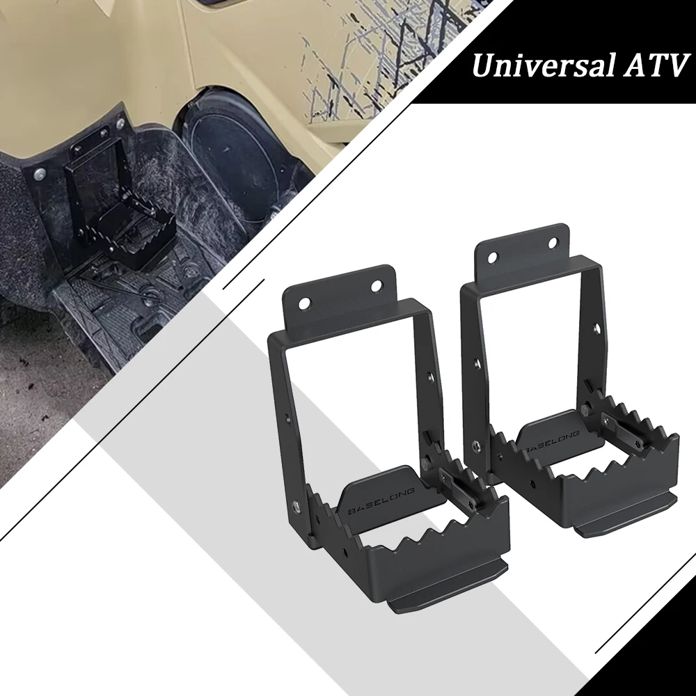 

For Suzuki KingQuad 400 500 750 for Kawasaki Brute Force 300 750 ATV Rear Set Foot Pegs Mount Kit Highway Peg Clamp Extensions