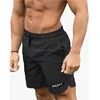 Men's Fitness Running Pants Summer Black Stretch Breathable Cool Shorts 3