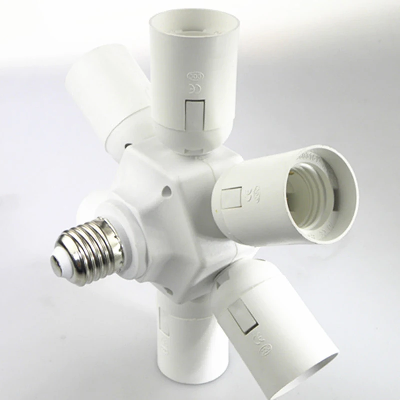 E27 Base Socket Splitter Adapter Standard Base Bulbs Socket Holder E27 to Bulb LED Bulb Lamp Holder