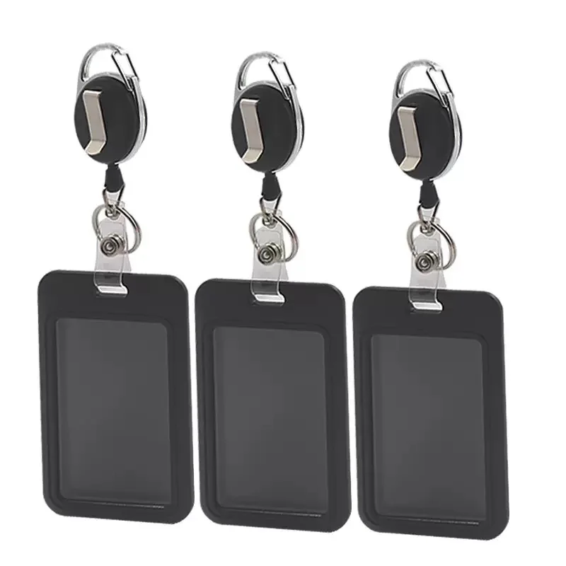 Work Permit Card Set Work Permit Card Set-Rope Retractable Neck Hanging Document Card Set-Chest Tag Access Control Hard Shell Protective