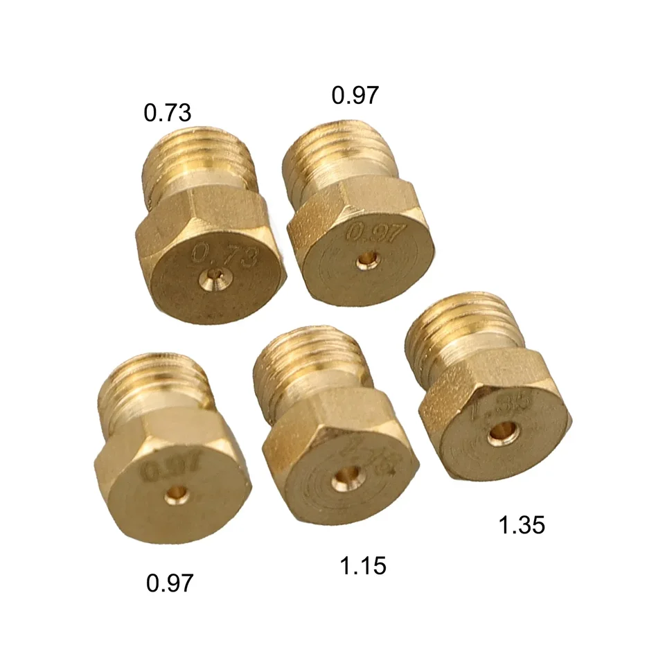 5 ugelli per getto di gas GPL set bruciatore piano cottura a gas per