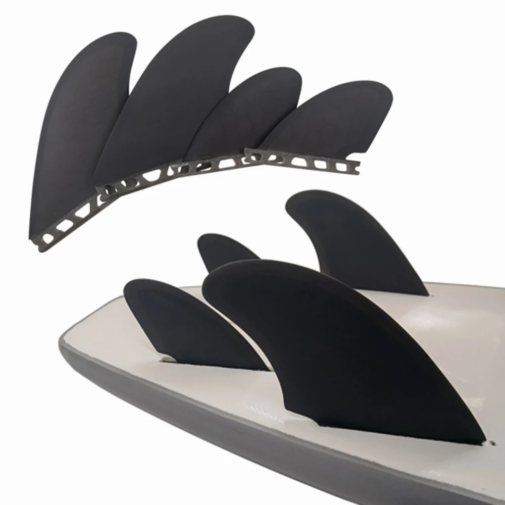 RM Quad Fins Surfboard Fins Honeycomb UPSURF FUTURE Fins Twin Rear Fins/Twin Keel Fins Quilhas Surf 4 Fins Set Single Tabs Fin