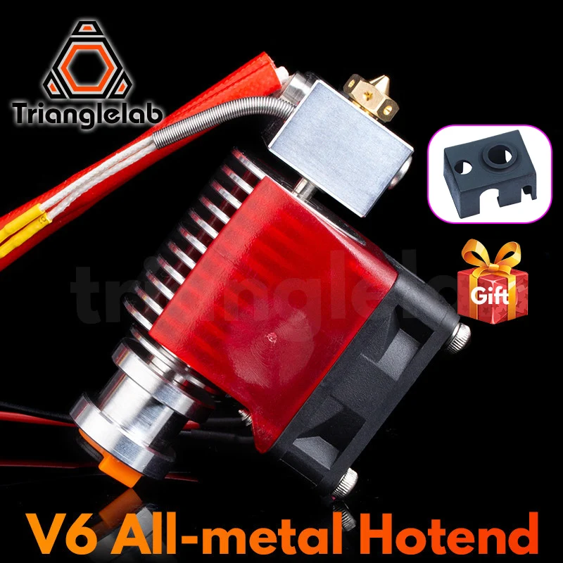 R Trianglelab Highall-metal V6 Hotend 12V/24V Remote Bowen Print J-head Hotend And Cooling Fan Bracket For v6 HOTEND For PT100