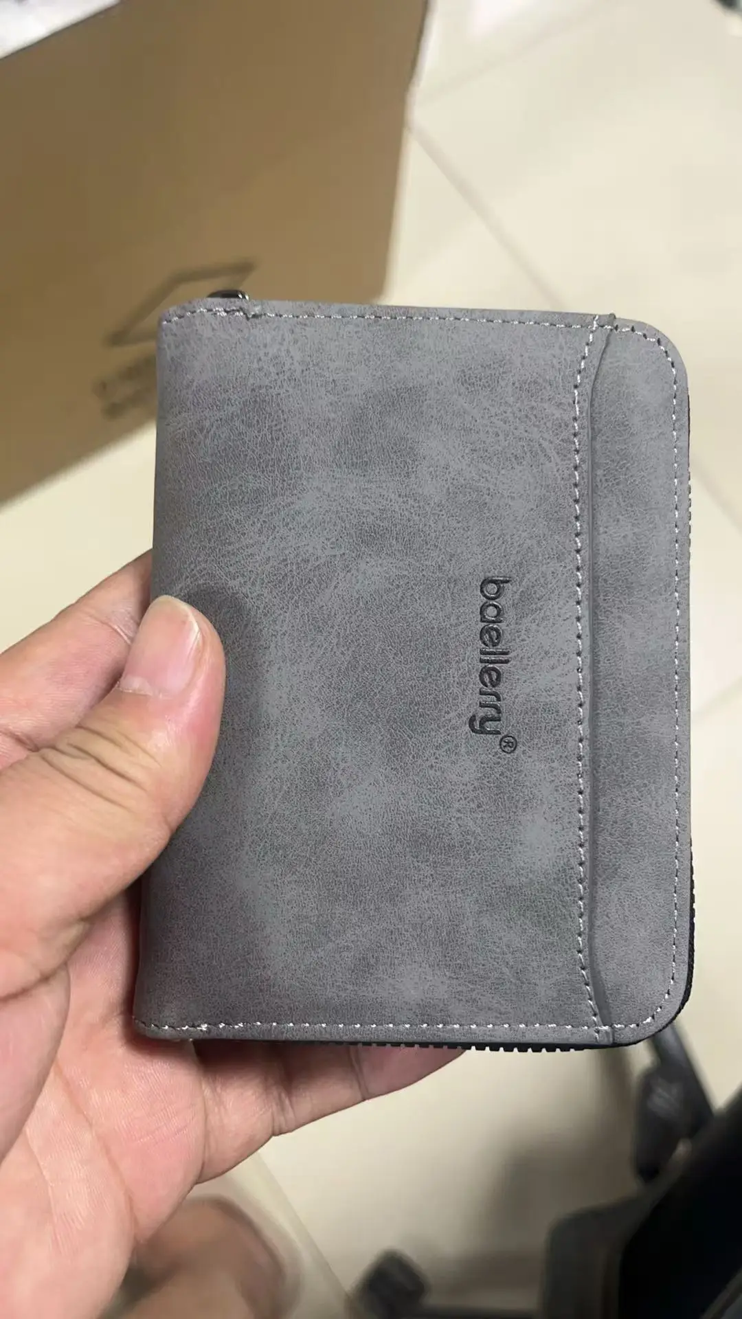 Hohe Qualität Neue Männer Brieftaschen Karte Halter Matt Zipper Männlichen Münze Brieftasche Einfache PU Karte Clips Große Kapazität Männer Geld Clips – Detail 20
