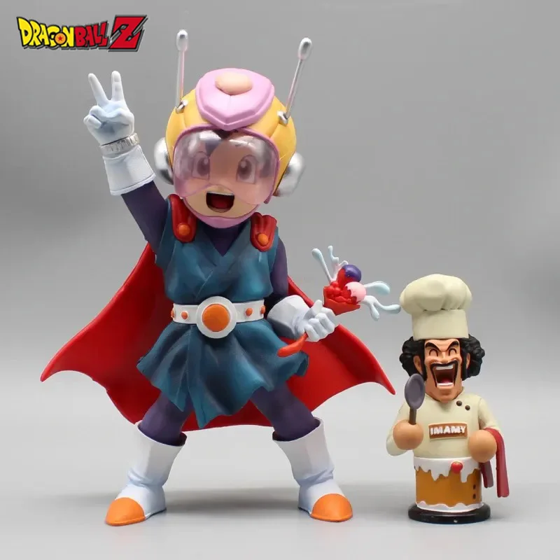 

20cm Dragon Ball Anime Figure Gk Superman Family Collection Xiaofang Meiya Satan Doll Toy Statue Model Decoration Christmas Gift