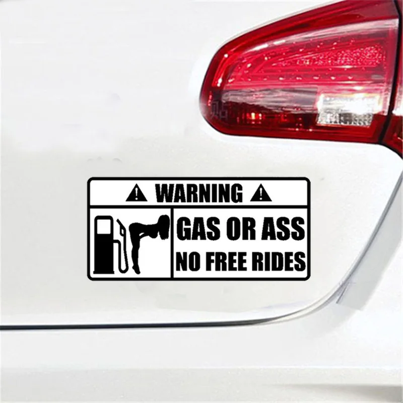 15x7cm GAS ODER ASS KEIN FREIES FAHRTEN Reflektierende Auto Stoßstange  Fenster Aufkleber Vinyl Aufkleber - AliExpress