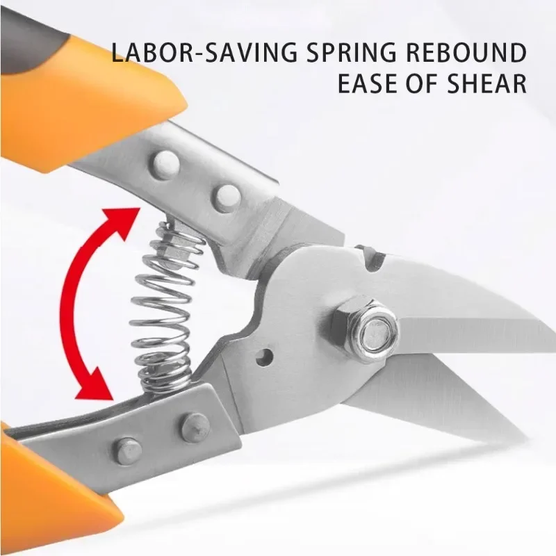 Stainless Steel Scissors Industrial Special Sheet Metal Aluminum Gusset Plate Integrated Metal Plate Scissors Household Tools 6