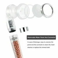 Three Mode Ionic High pressure Shower Head,Healthy Filtration Detachable Design, Save 40% water Shower Head 4