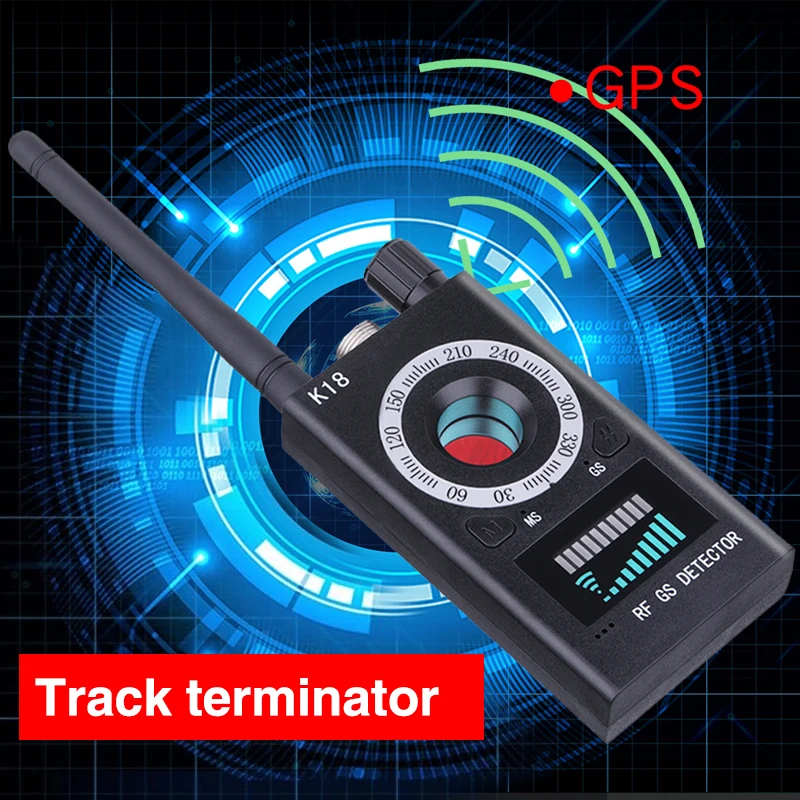 탐지기 K18 다기능 안티 스파이 탐지기 카메라, GSM 오디오 버그 파인더, GPS 신호 렌즈, RF 트래커, 무선 제품 감지