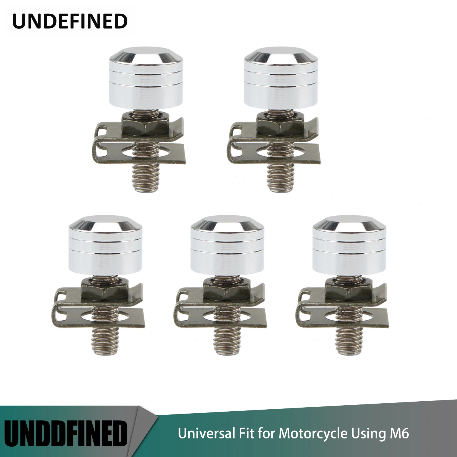 

5PCS 6mm Universal Motorcycle M6 Fairing Bolts Stainless Steel Spire Speed Fastener Clips Screw Spring Nuts Bolts
