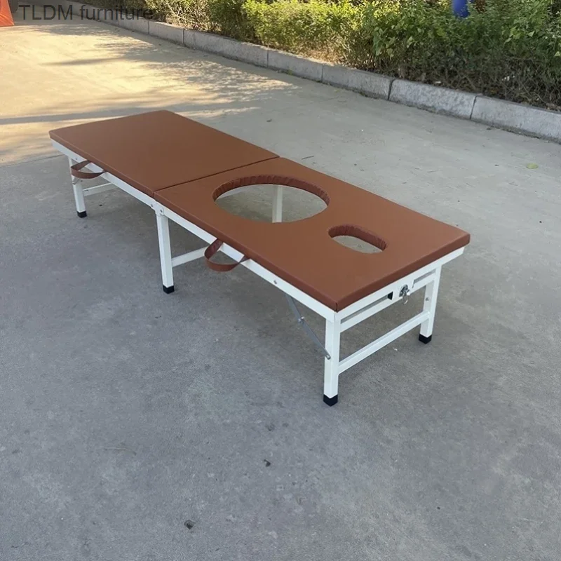 휴대용 얼굴 접이식 마사지 침대, 금속 홈 마사지 테이블, 물리 치료, Lettino Estista 뷰티 가구, RR50MB