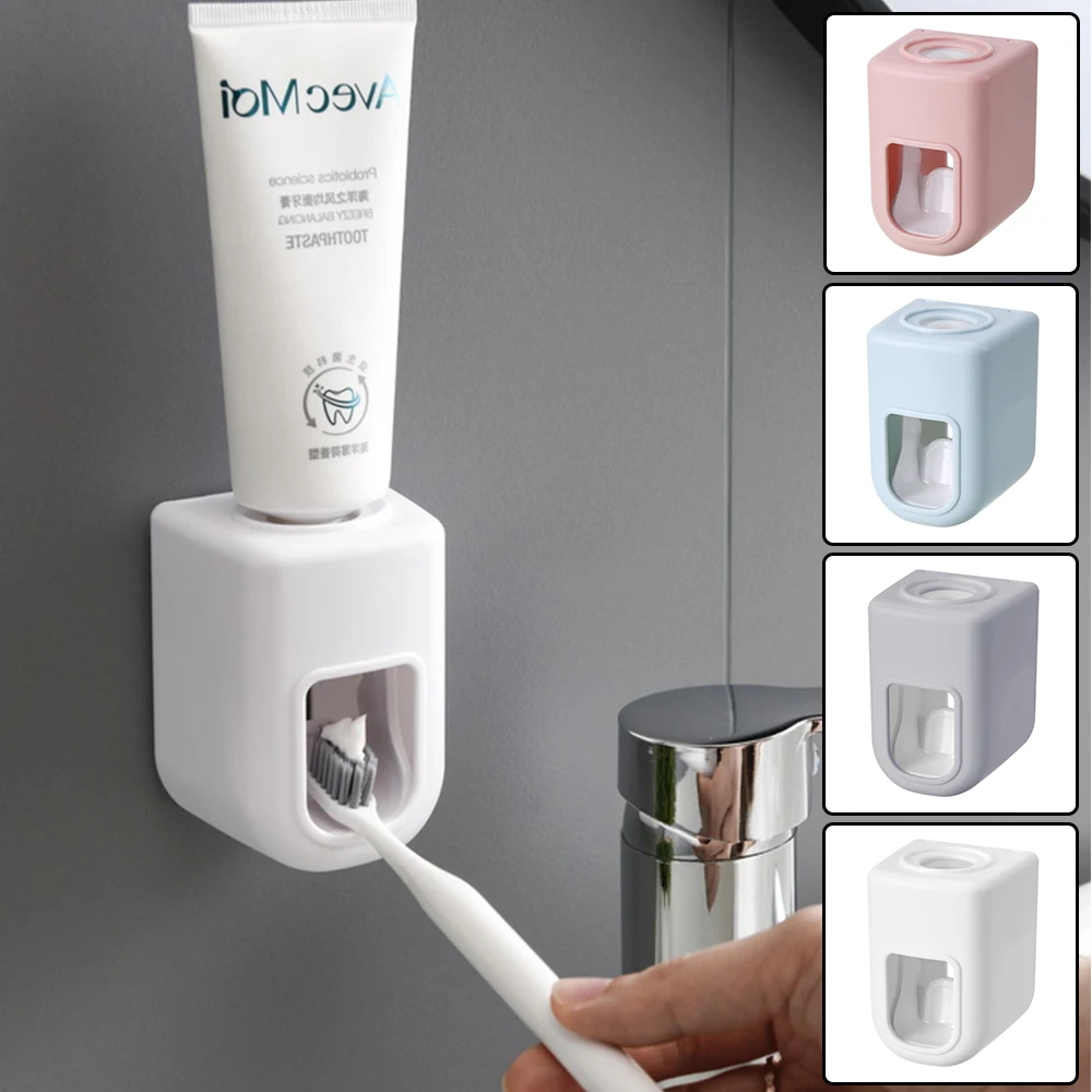 1/2Pcs Automatic Toothpaste Dispenser Wall Mount Toothpaste Squeezer