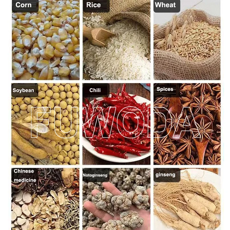 150-200kg/h Stainless Steel Herb Spice Grain Grinder 3000KW Electric Coffee Grinder Dry Food Powder Miller Grinding Machine 6