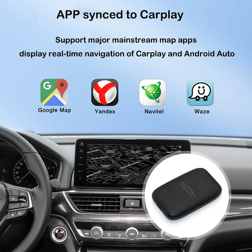 2023 Novo Android Ai Caixa Com Fio Para Carplay Adaptador Sem Fio.