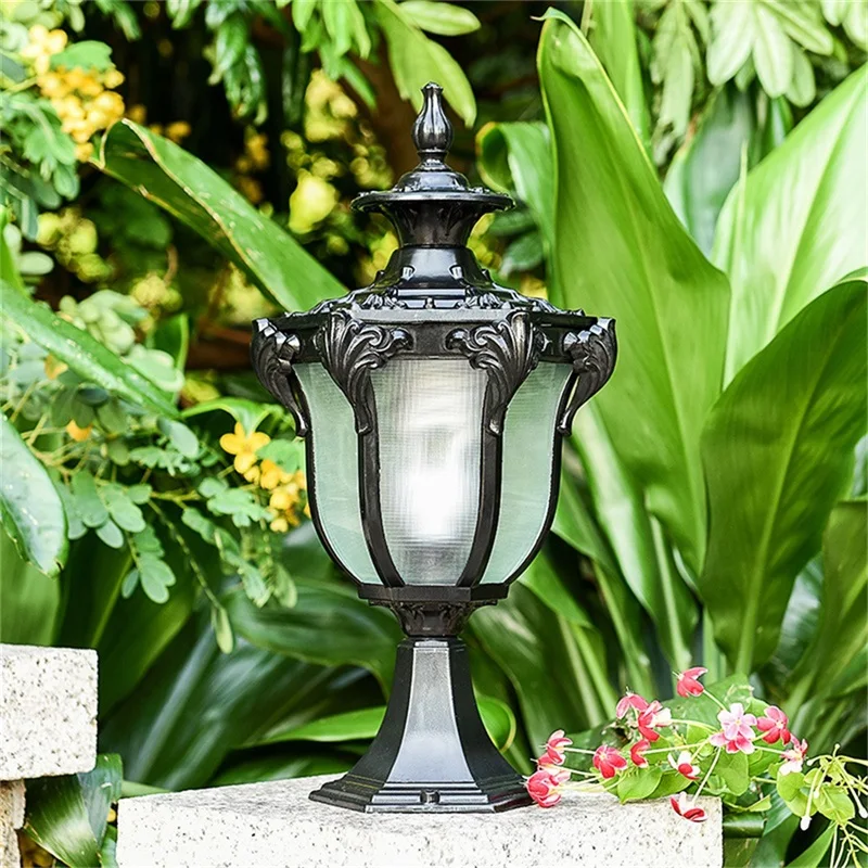 Modern Post light Led Aluminium Outdoor Europe creative design warterproof lamps decor park courtyard garden lights 4