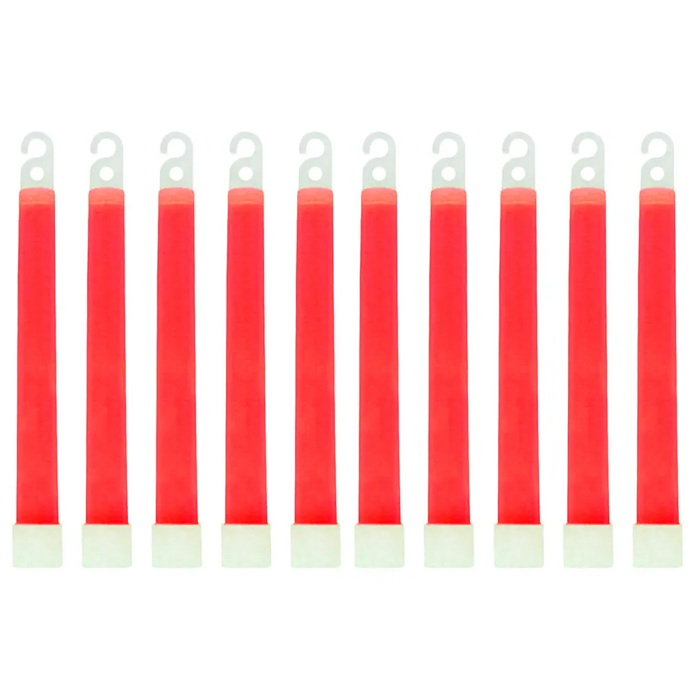 10pcs Glow Light Sticks Waterproof Non-toxic Hiking Camping Equipment 6 Inch Outdoor Emergency Glow Sticks with Hook