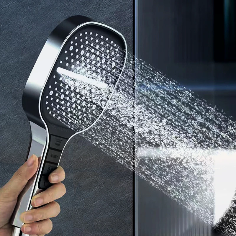 

7 Modes Adjustable large Area Shower Head High Quality High Pressure Water Saving Flow Shower Faucet Nozzle Bathroom Accessories