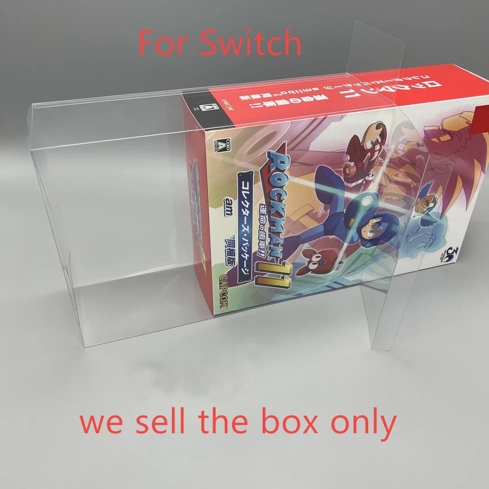 Scatola Host Tep Trasparente Per Switch Ns Per Mega Man 11 Amiibo Collezione Versione In Bundle Custodia Protettiva Per Display Trasparente