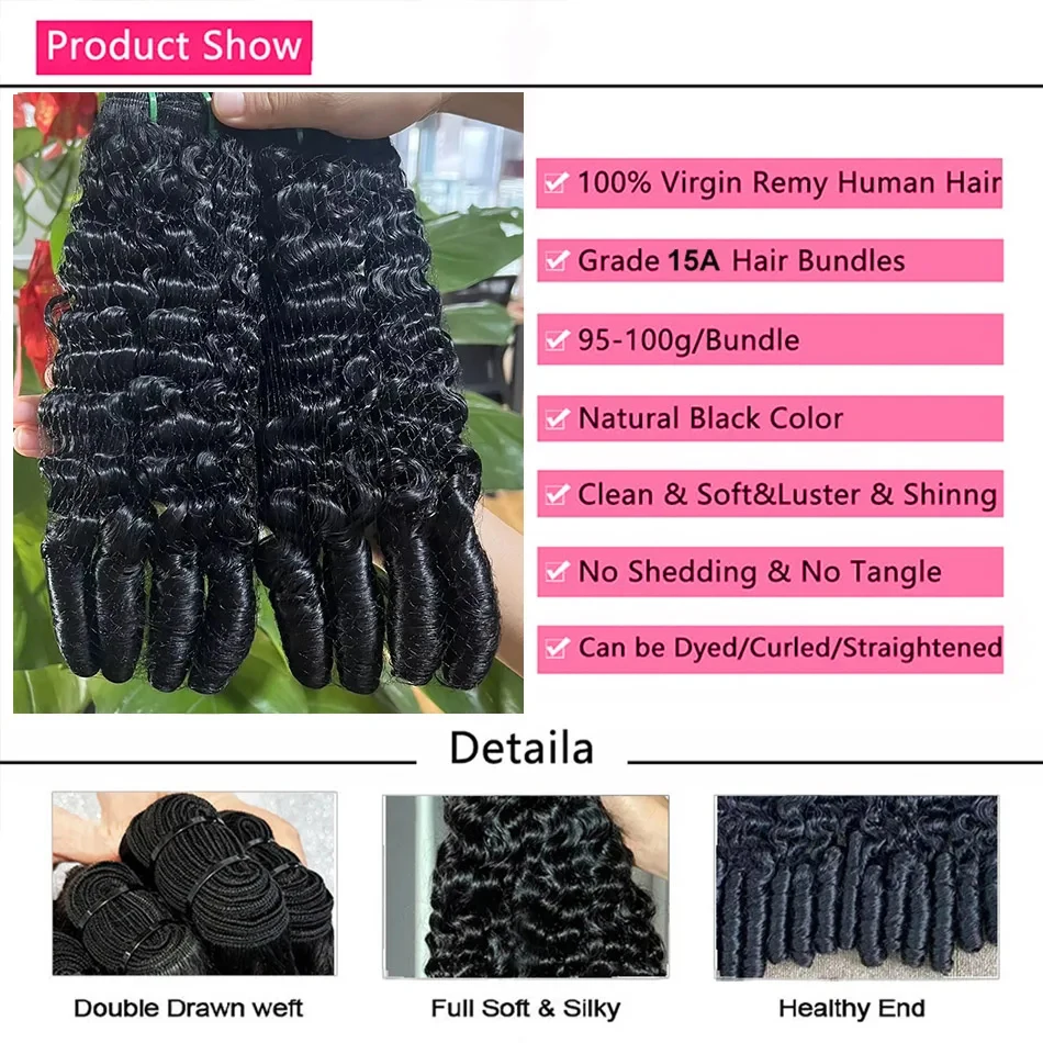 Burmese Curly Bundles Human Hair Unprocessed Virgin Hair Bundles 14A Raw Burmese Curly Human Extensions